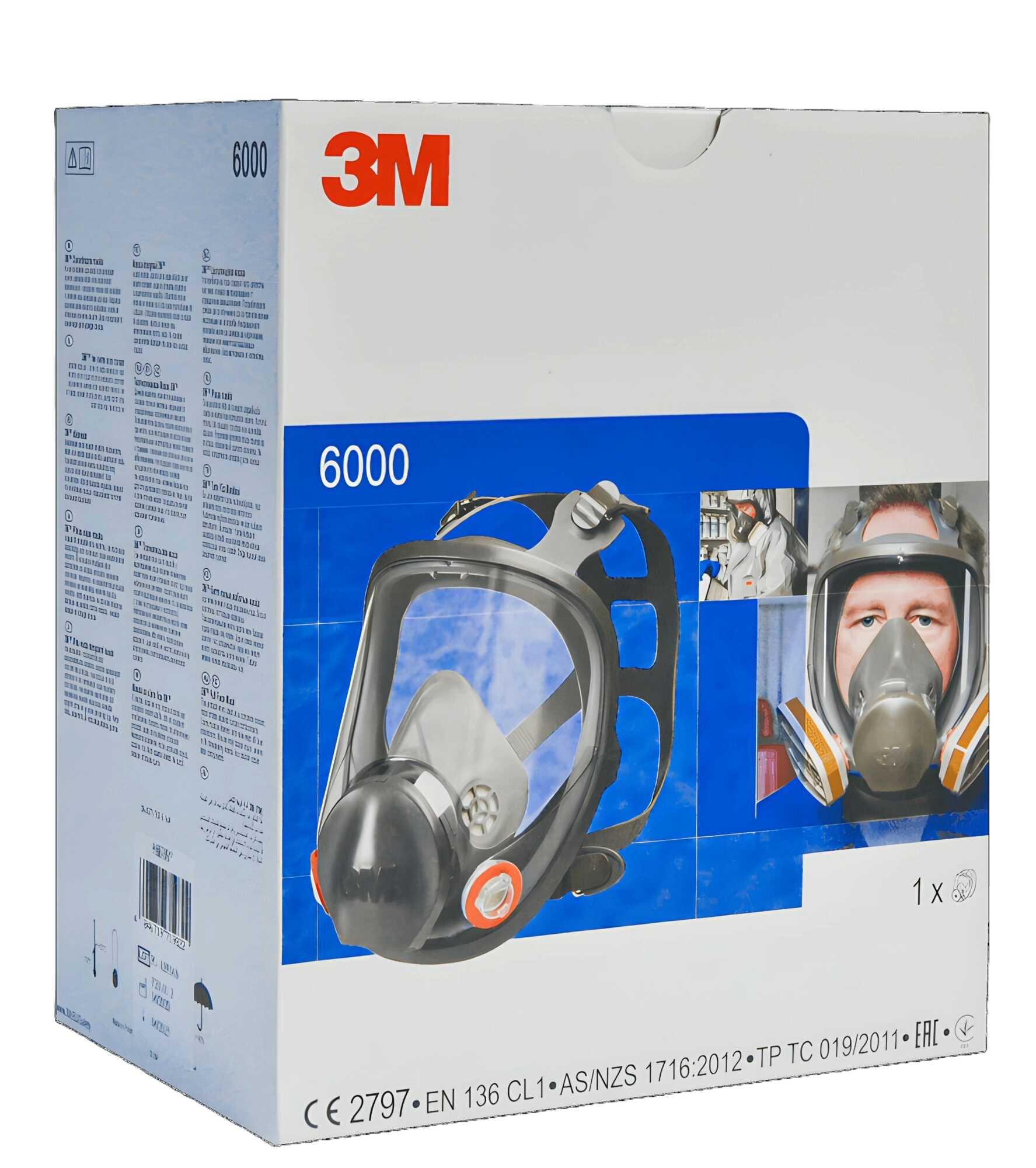 Masque Intégral 3M™ Série 6000 – Protection Respiratoire Gaz et Poussières (EN136)
