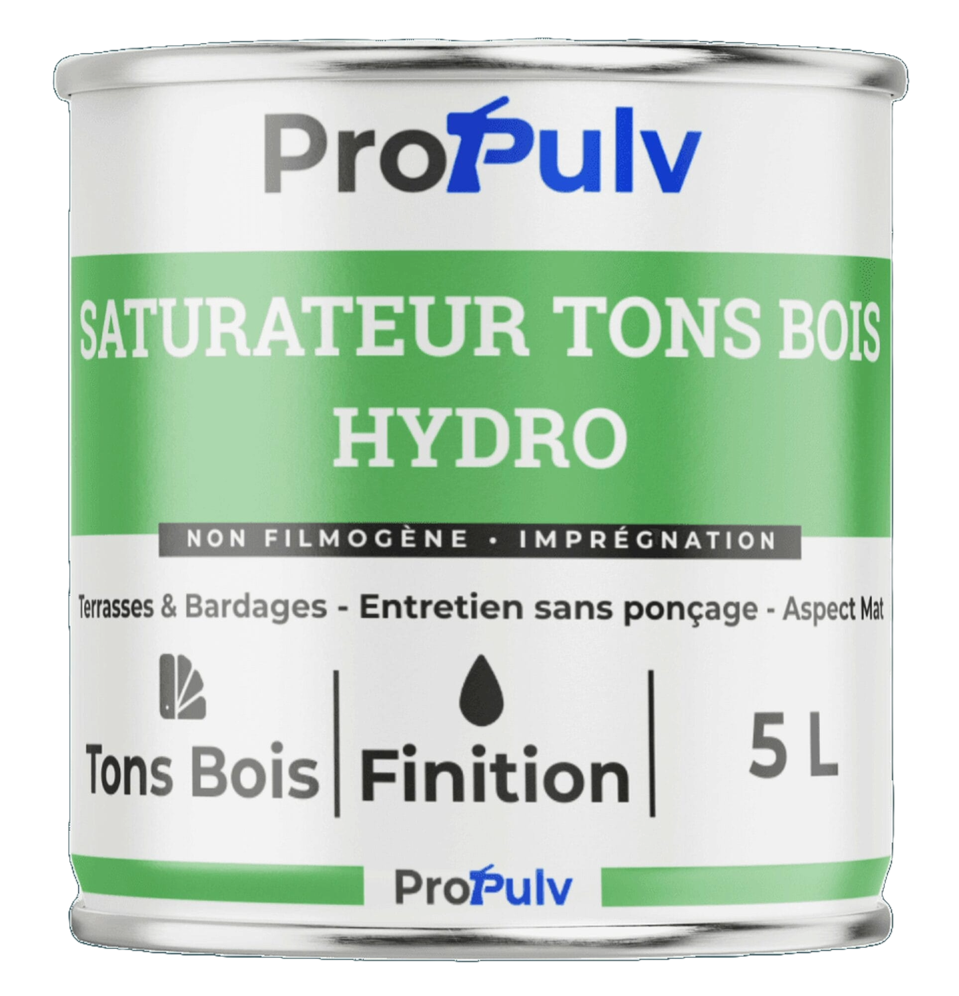 Saturateur Bois Hydro – Tons Naturels & Aspect Huilé – Terrasses & Bardages – ProPulv