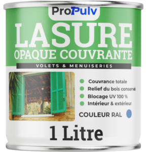 Lasure Bois Opaque  – Toutes Couleurs RAL – Satiné Mat – ProPulv
