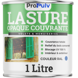 Lasure Bois Opaque  – Toutes Couleurs RAL – Satiné Mat – ProPulv