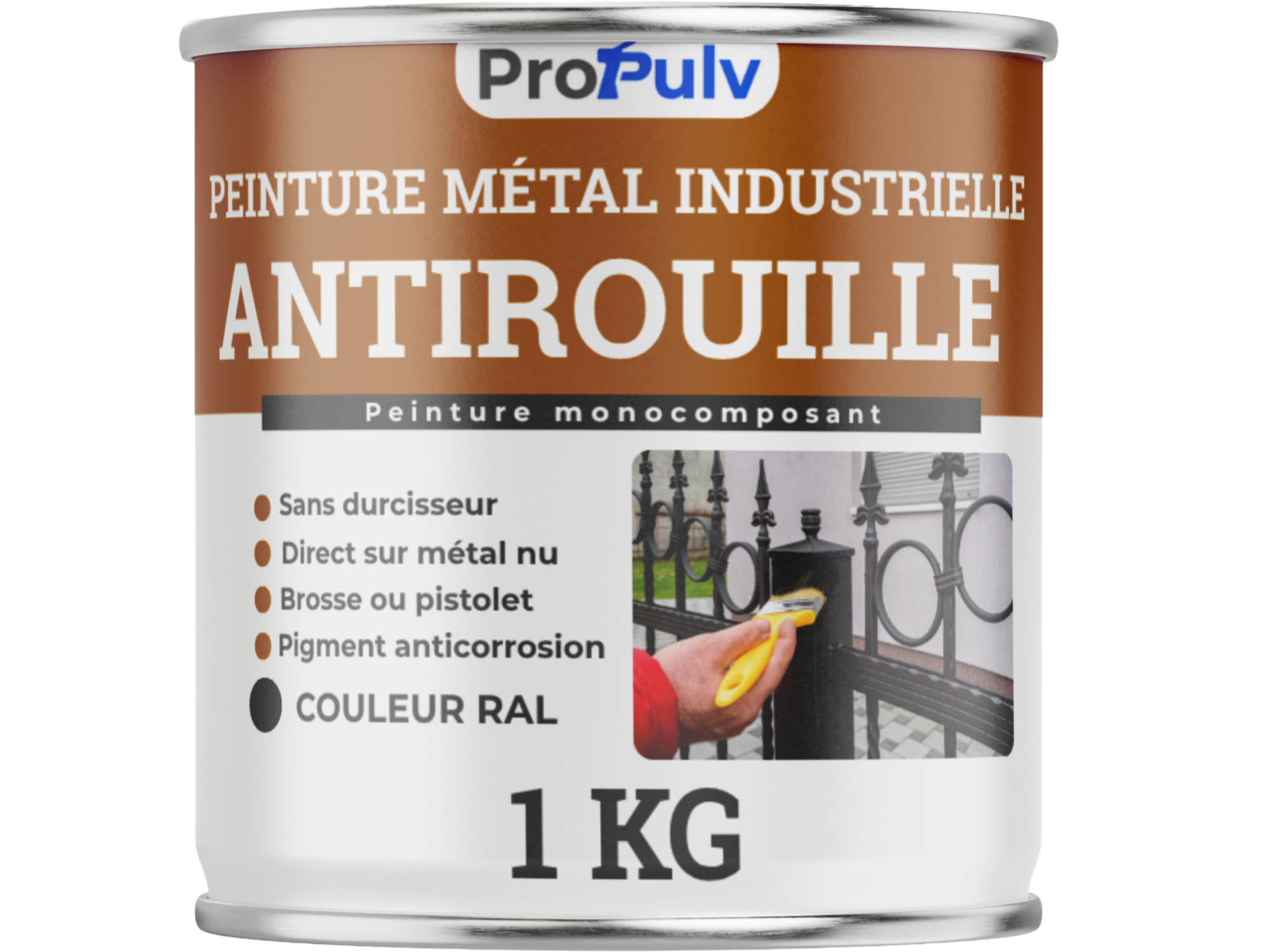 Peinture Antirouille « Spécial Brosse » – Propulv (Direct sur Métal)
