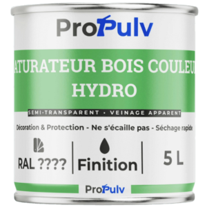Saturateur Bois Couleur (RAL) – Semi-Transparent & Veinage Apparent – Hydro – ProPulv