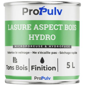 Lasure Bois Hydro – Aspect Bois & Veinage Apparent – Satiné Mat – ProPulv