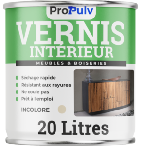Vernis Intérieur Hydro – Meubles & Boiseries – Anti-taches & Finition Parfaite – Incolore – ProPulv