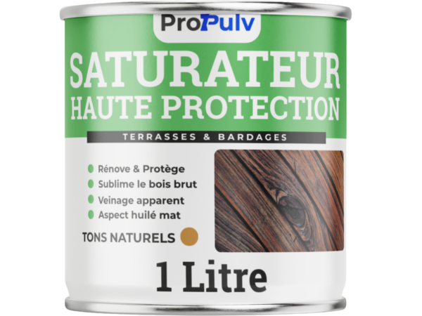 Saturateur Bois Hydro – Tons Naturels & Aspect Huilé – Terrasses & Bardages – ProPulv