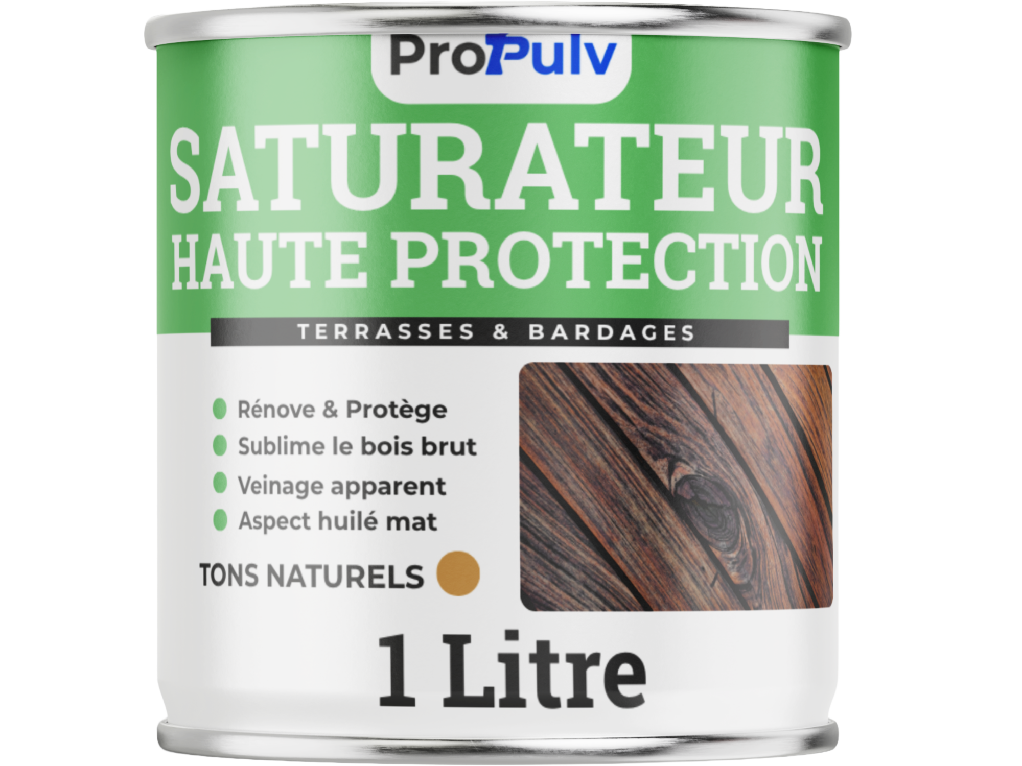 Saturateur Bois Hydro – Tons Naturels & Aspect Huilé – Terrasses & Bardages – ProPulv