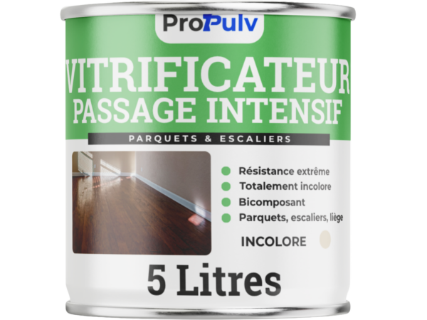 Vitrificateur Parquet Hydro – Haute Résistance & Passage Intensif – Incolore – ProPulv