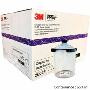 Kit 3M™ PPS™ 2.0 — Système de Godets 650 ml, Filtre 125 µm (x50)