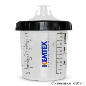 Godets Jetables PPS 650 ml avec Filtre 125 µm — Carton de 50