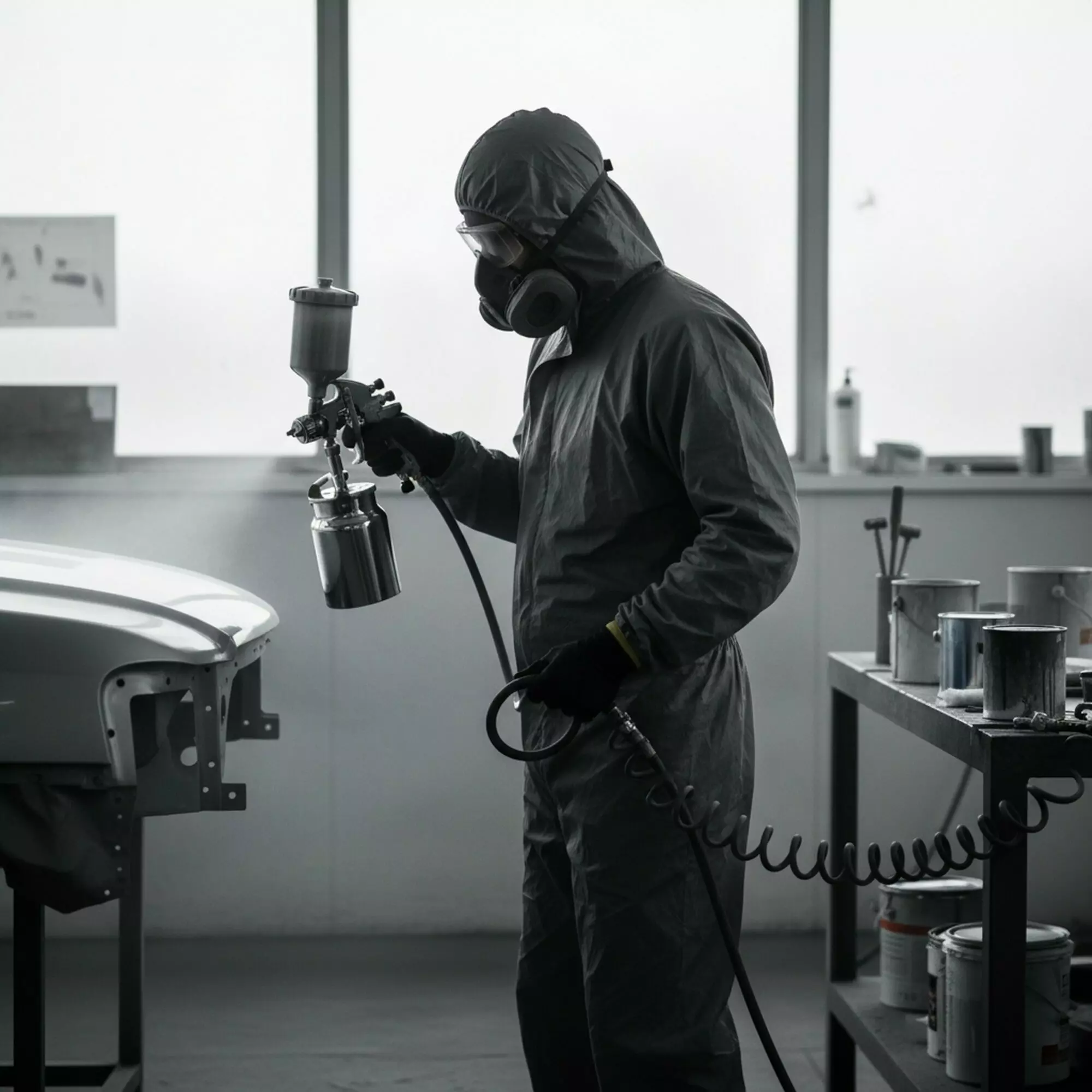 Pistolet succion DEVILBISS type ADVANCE Conventionnel - utilisation en atelier