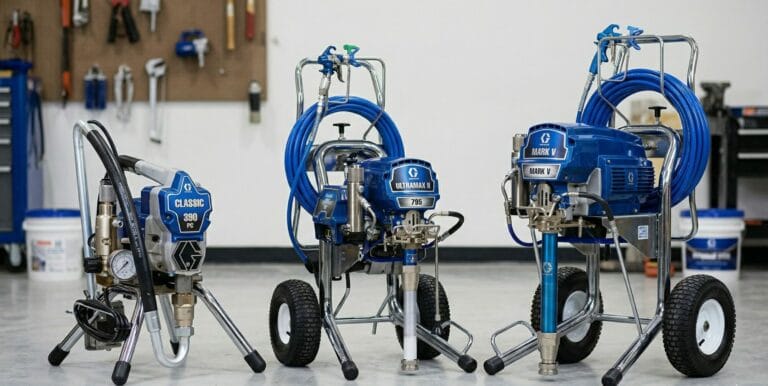 Pompes airless Graco : Classic 390 vs UltraMax 795 vs Mark V