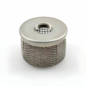 Crépine inox pour canne aspiration 1/2 » – Ø 21 – 16 mesh