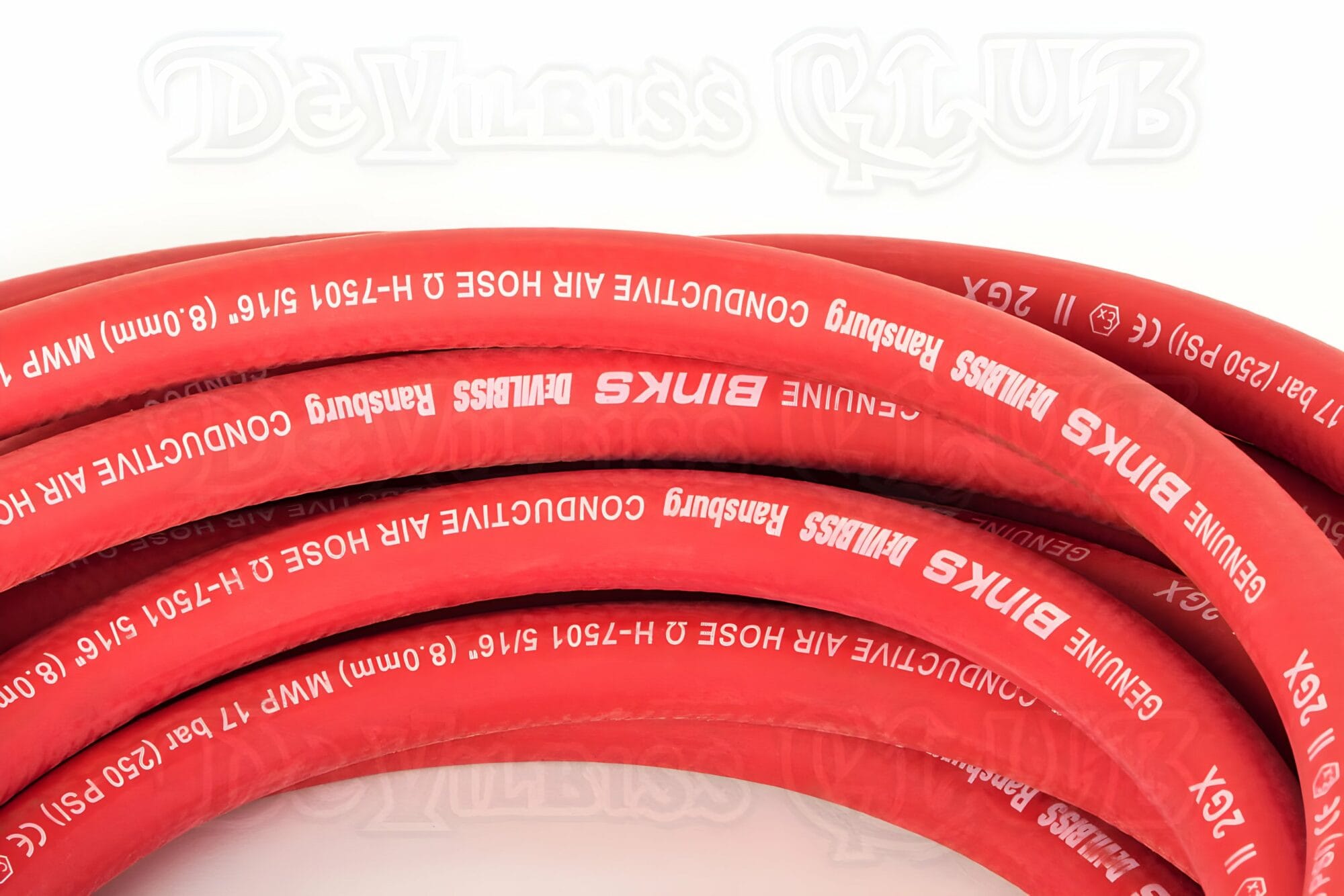 Flexible air conducteur DEVILBISS 25 bar, Ø 9.5 – Le mètre