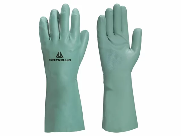 Gants de Protection Chimique – Delta Plus Nitrex VE802 (Nitrile Vert) – Sans Silicone