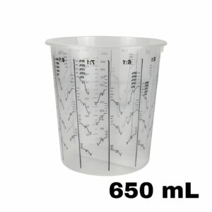 Godet de Mélange Gradué 650ml avec Couvercle – Propulv (Carton de 200)