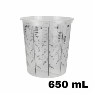 Godet de Mélange Gradué 650ml avec Couvercle - Propulv (Carton de 200)