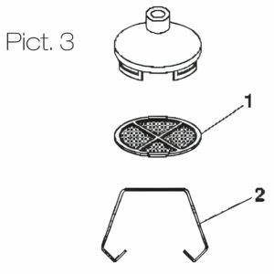 Crépine aspiration complète pour pompes IWATA DPS