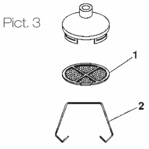 Crépine aspiration complète pour pompes IWATA DPS
