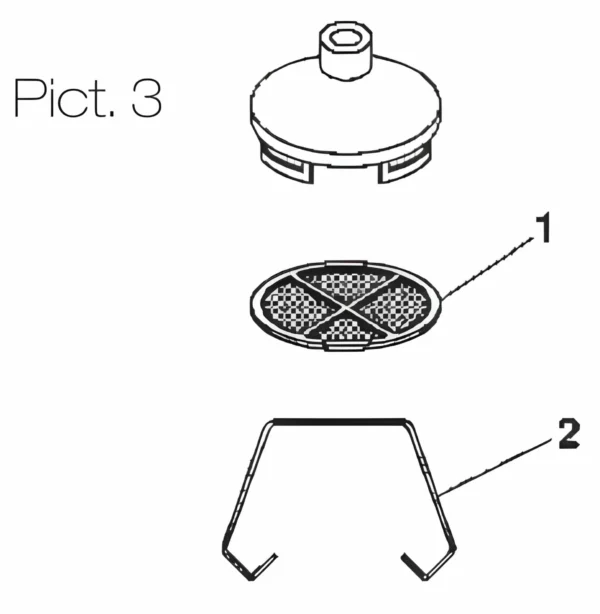 Crépine aspiration complète pour pompes IWATA DPS
