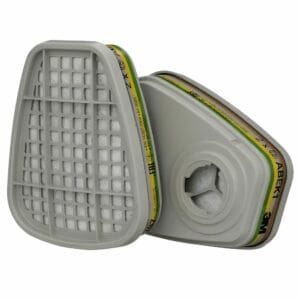 Filtres Antigaz A2 3M™ 06915 – Protection Vapeurs Organiques (Peinture/Vernis) Boite de 4 (2 Paires)