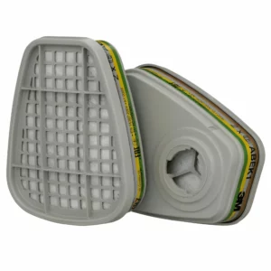 Filtres Antigaz A2 3M™ 06915 – Protection Vapeurs Organiques (Peinture/Vernis) Boite de 4 (2 Paires)