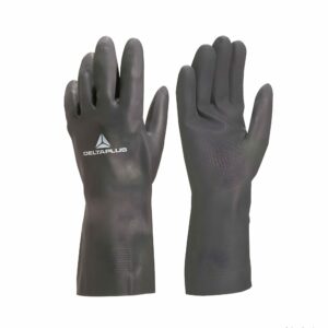 Gants de Protection Chimique - Delta Plus Toutravo (Néoprène Étanche) - Noir