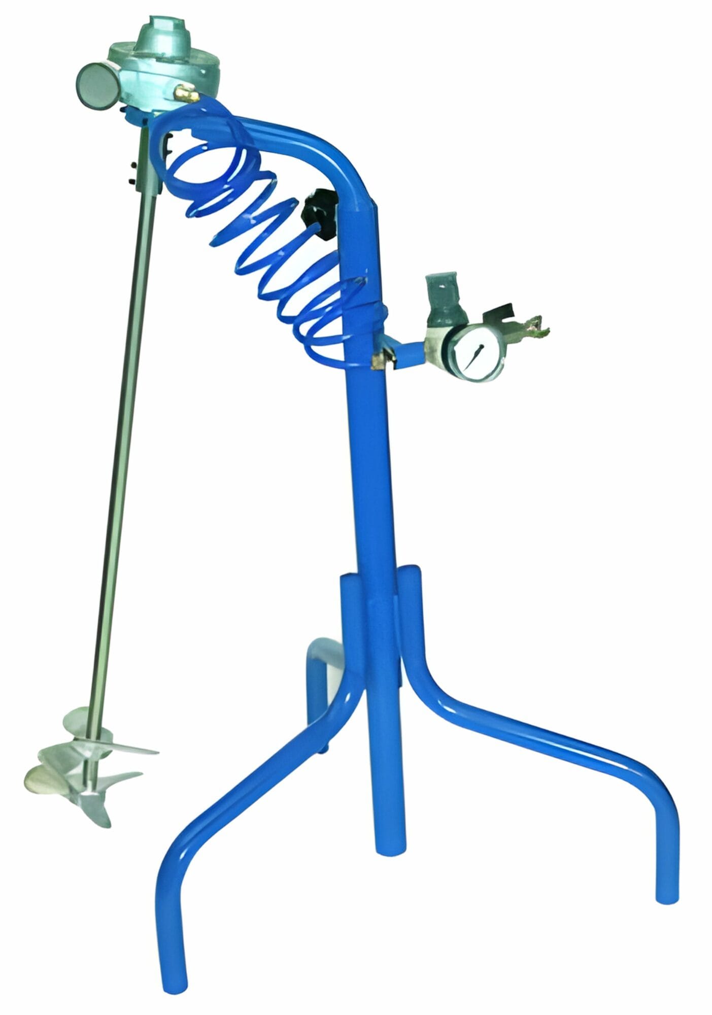 Agitateur pneumatique 0.7 kW pour fût 200 L avec support