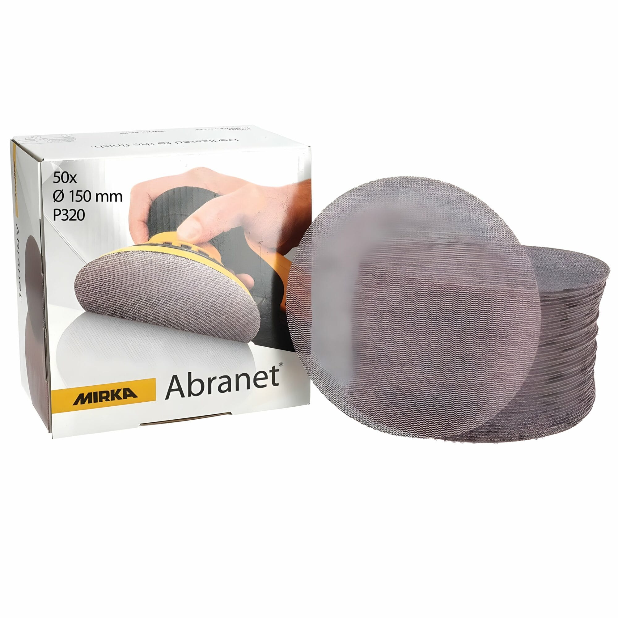 Mirka Abranet® – Disque Maillé Ø150mm Grip, Ponçage Sans Poussière