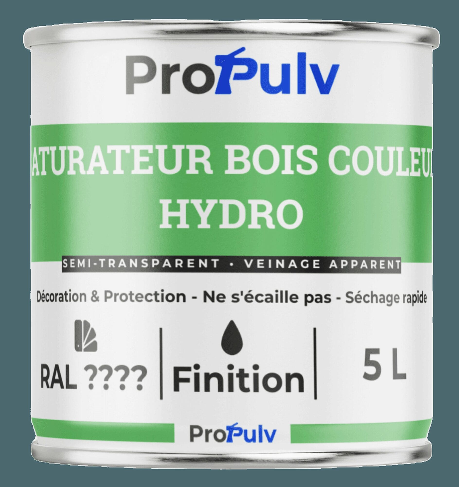 Saturateur Bois Couleur (RAL) – Semi-Transparent & Veinage Apparent – Hydro – ProPulv