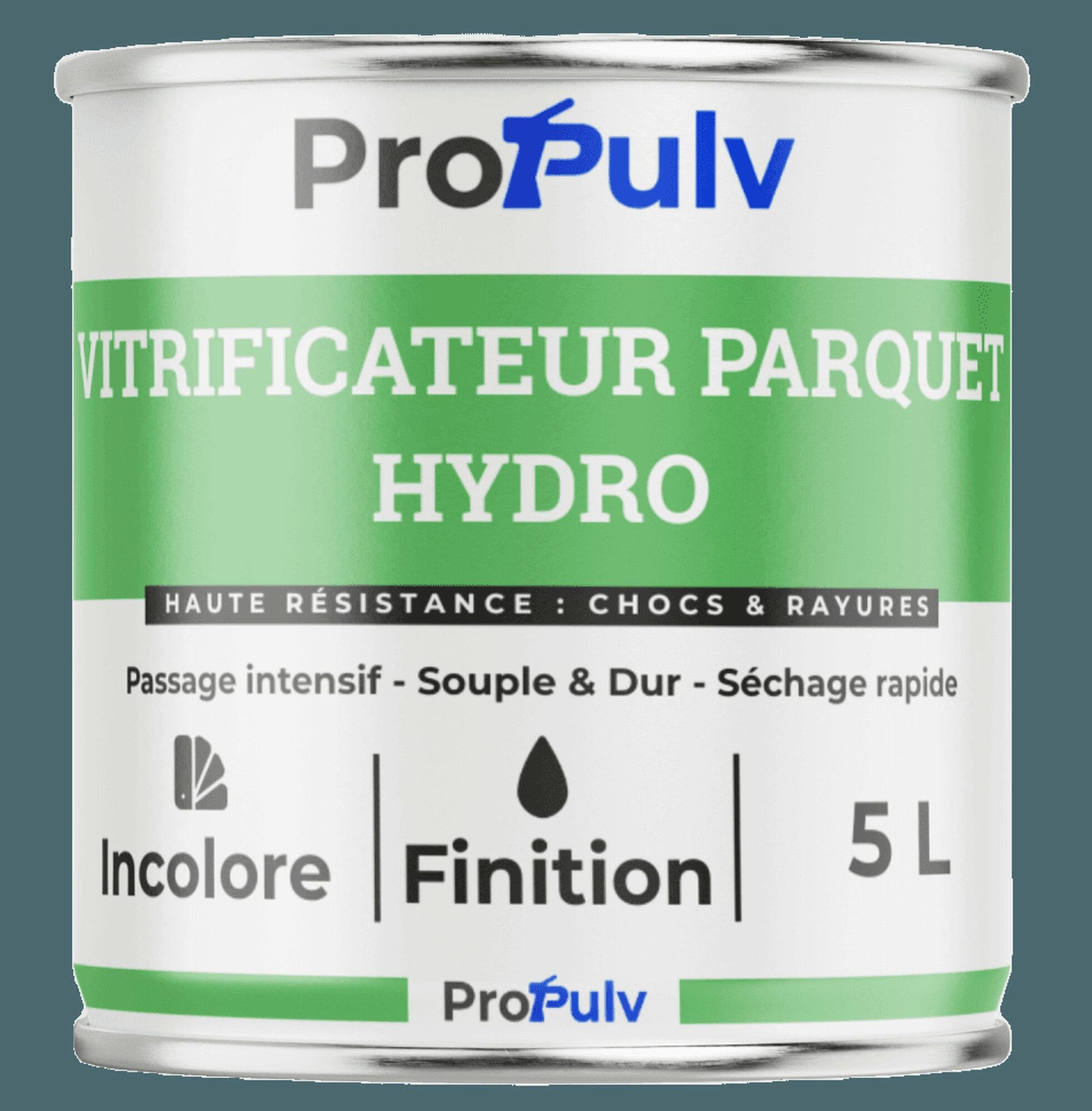 Vitrificateur Parquet Hydro – Haute Résistance & Passage Intensif – Incolore – ProPulv