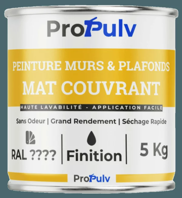 Peinture Acrylique Murs & Plafonds – Propulv (Mat Couvrant) – Intérieur