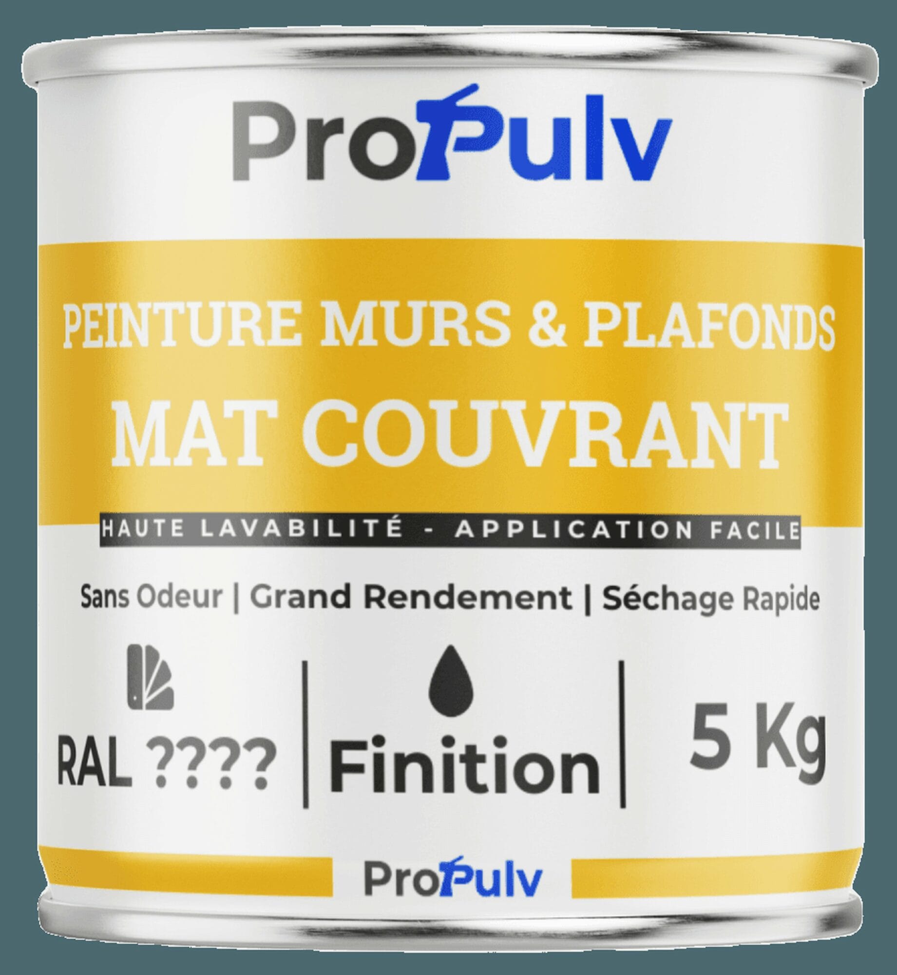 Peinture Acrylique Murs & Plafonds – Propulv (Mat Couvrant) – Intérieur