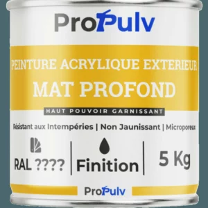 Peinture Acrylique Façade & Ravalement - Propulv (Mat Profond) - Extérieur