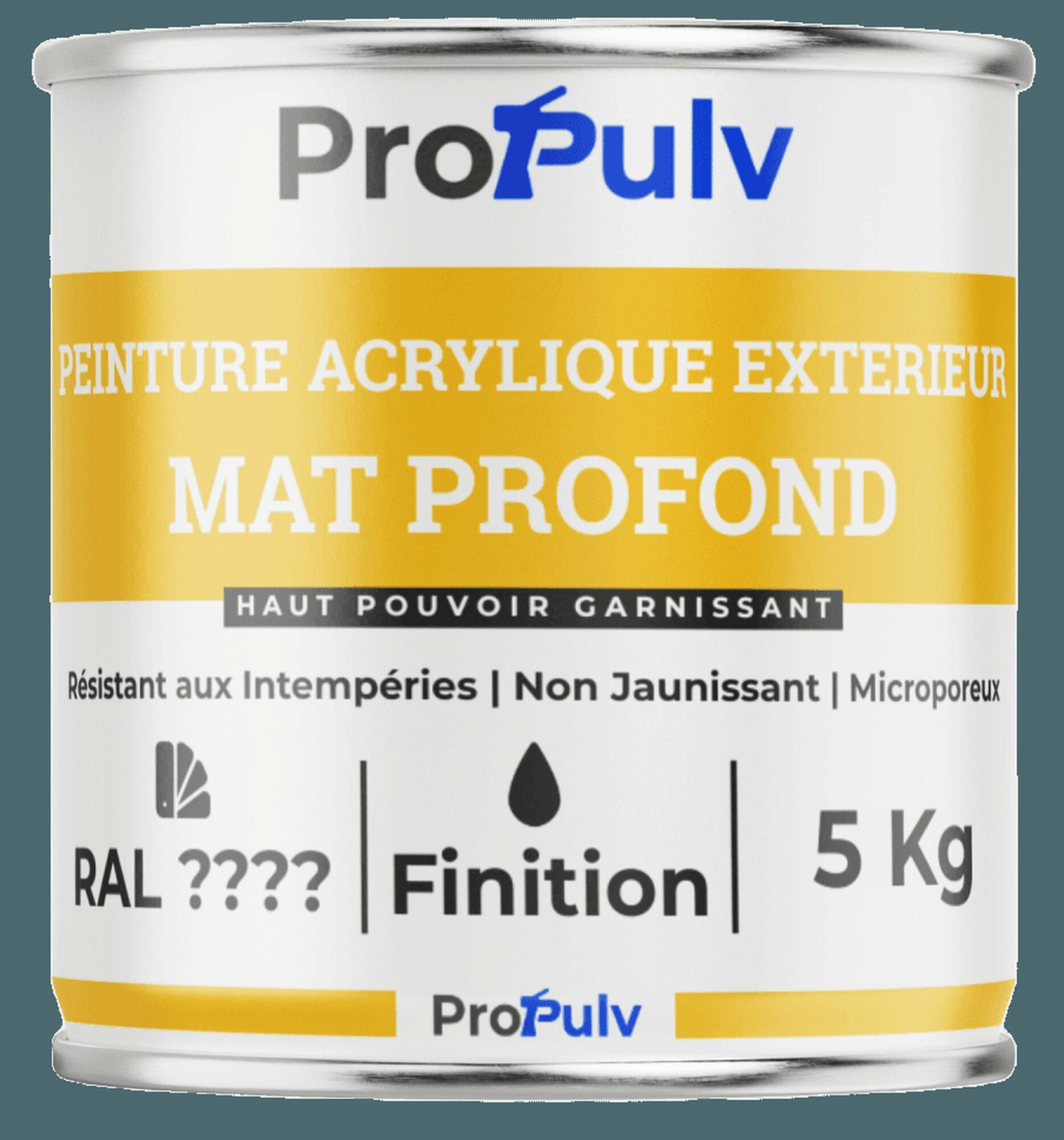 Peinture Acrylique Façade & Ravalement – Propulv (Mat Profond) – Extérieur