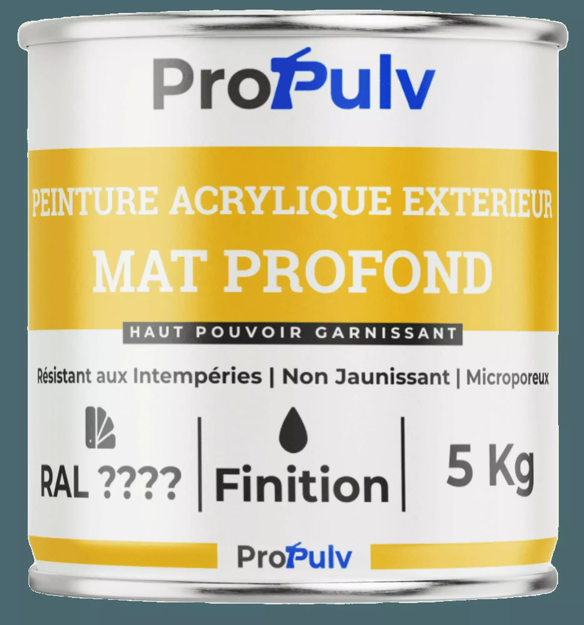 Peinture Acrylique Façade & Ravalement - Propulv (Mat Profond) - Extérieur - photo produit HD