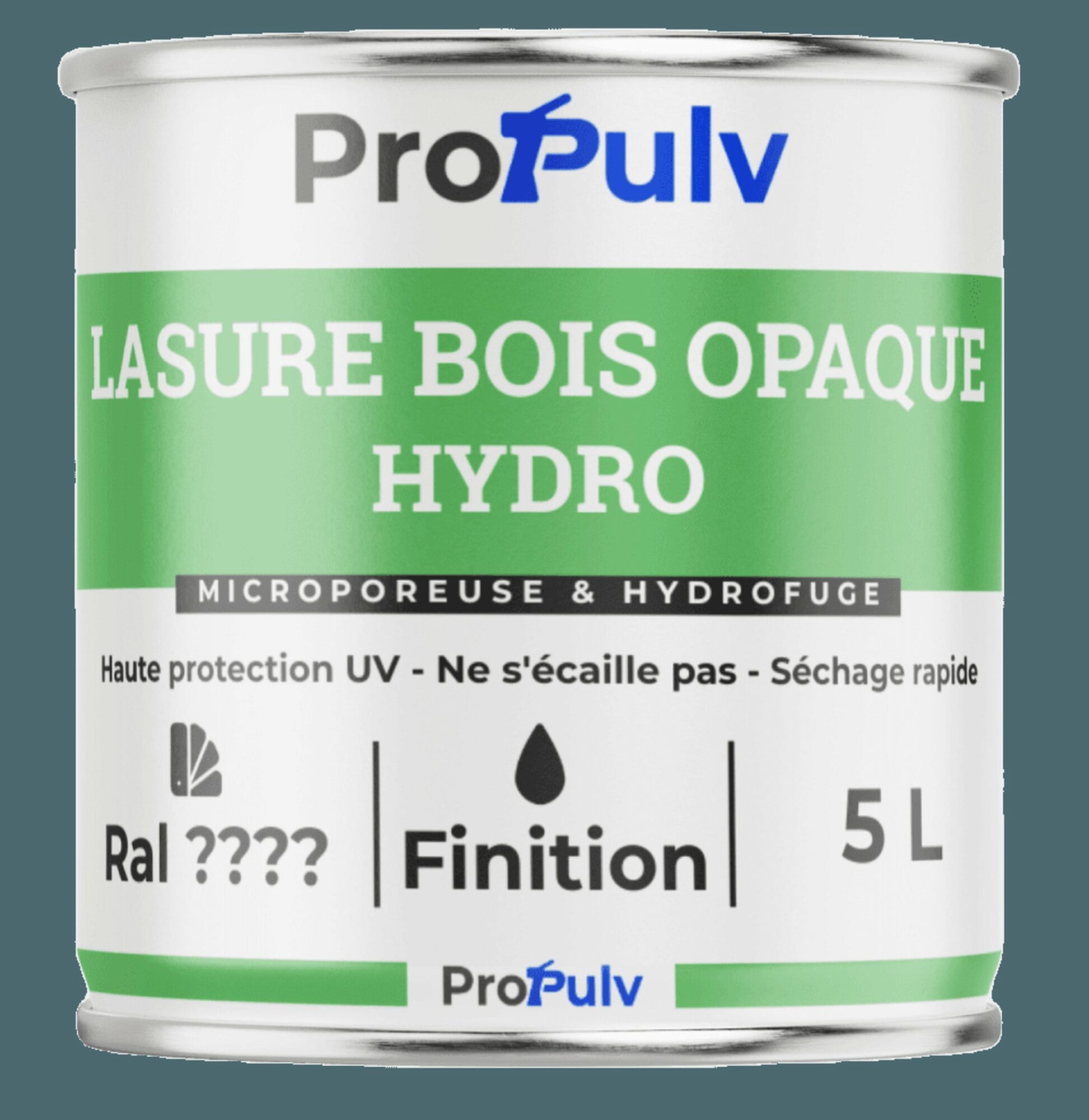 Lasure Bois Opaque  – Toutes Couleurs RAL – Satiné Mat – ProPulv
