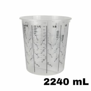 Godet de Mélange Gradué 2240ml avec Couvercle – Propulv (Carton de 200)
