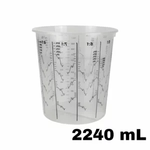 Godet de Mélange Gradué 2240ml avec Couvercle - Propulv (Carton de 200)