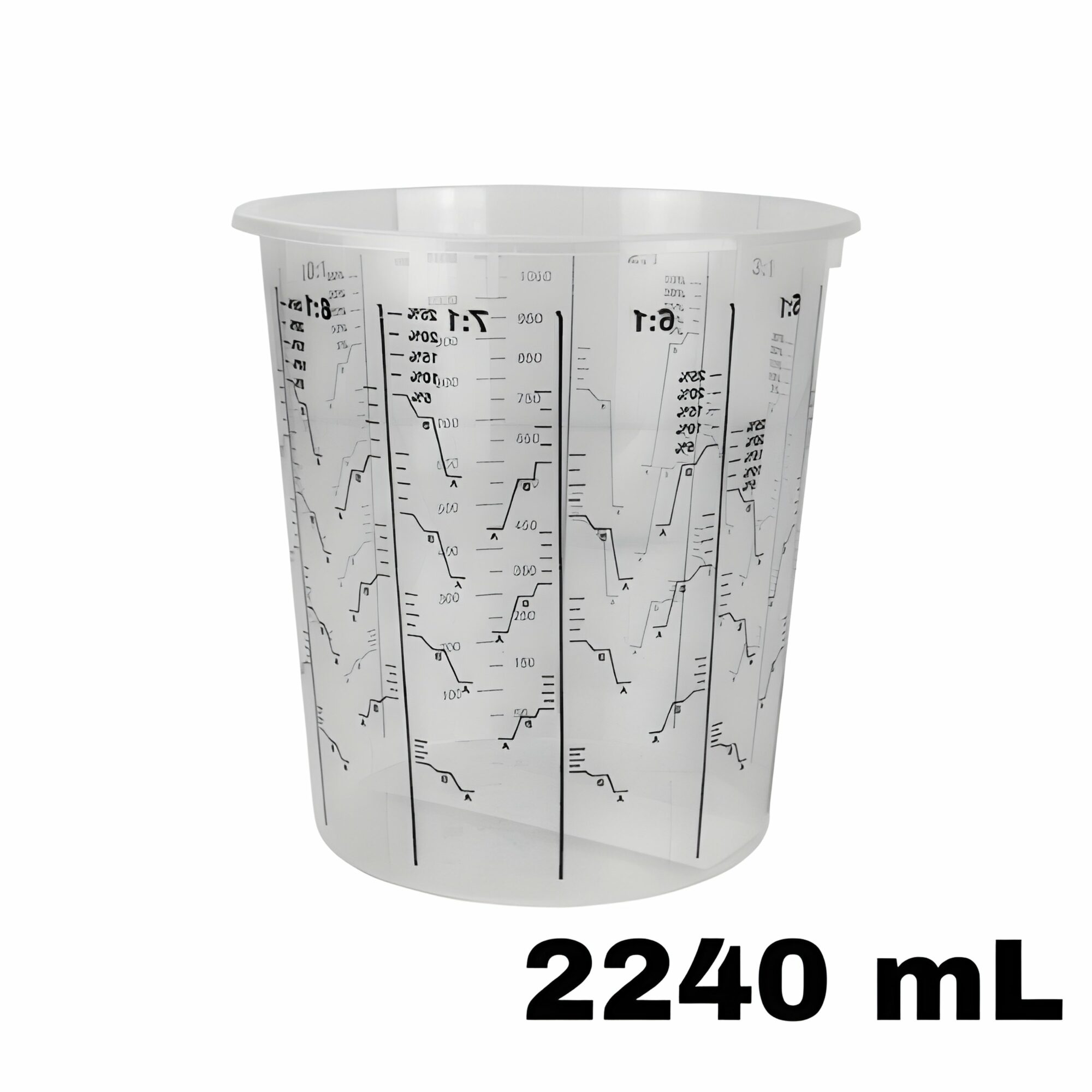 Godet de Mélange Gradué 2240ml avec Couvercle – Propulv (Carton de 200)